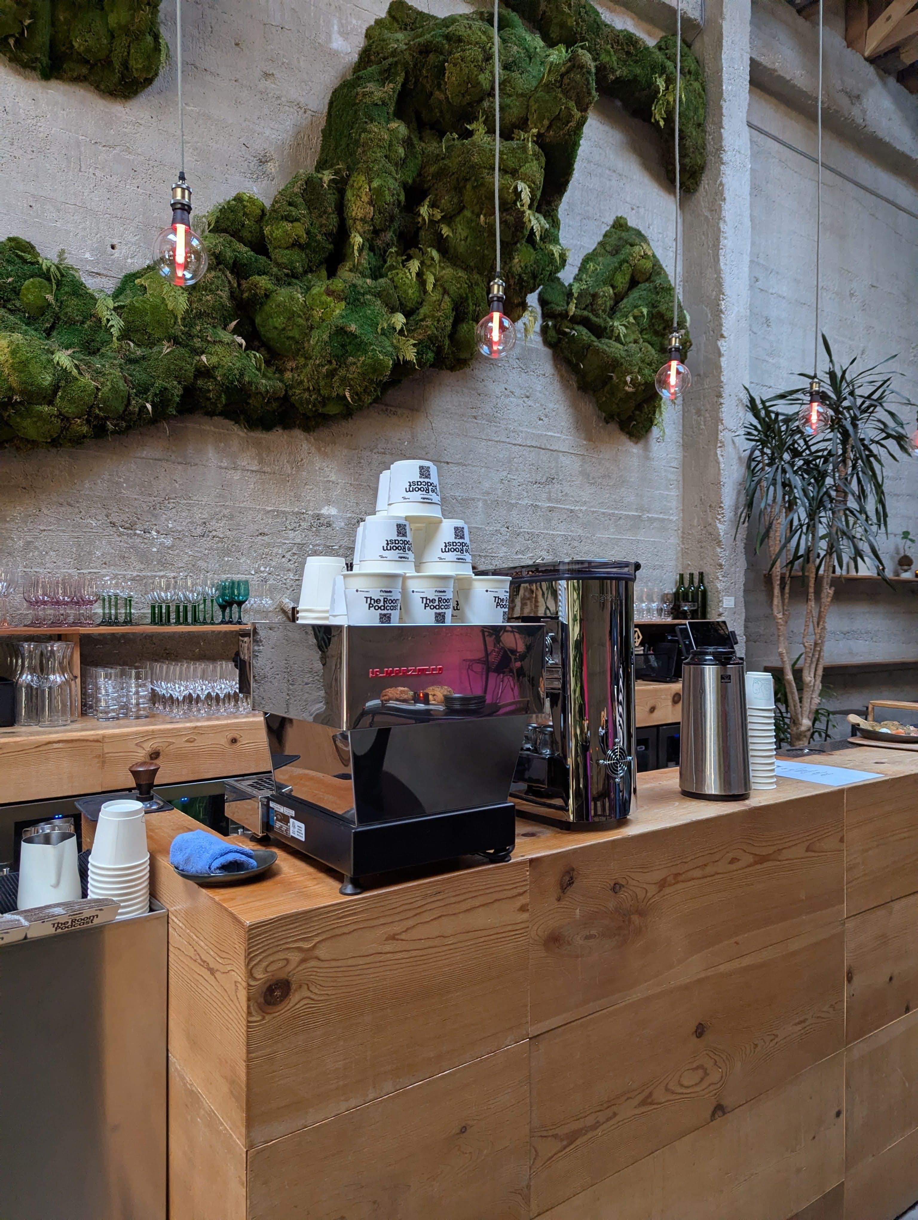 Paper Son Coffee catering setup